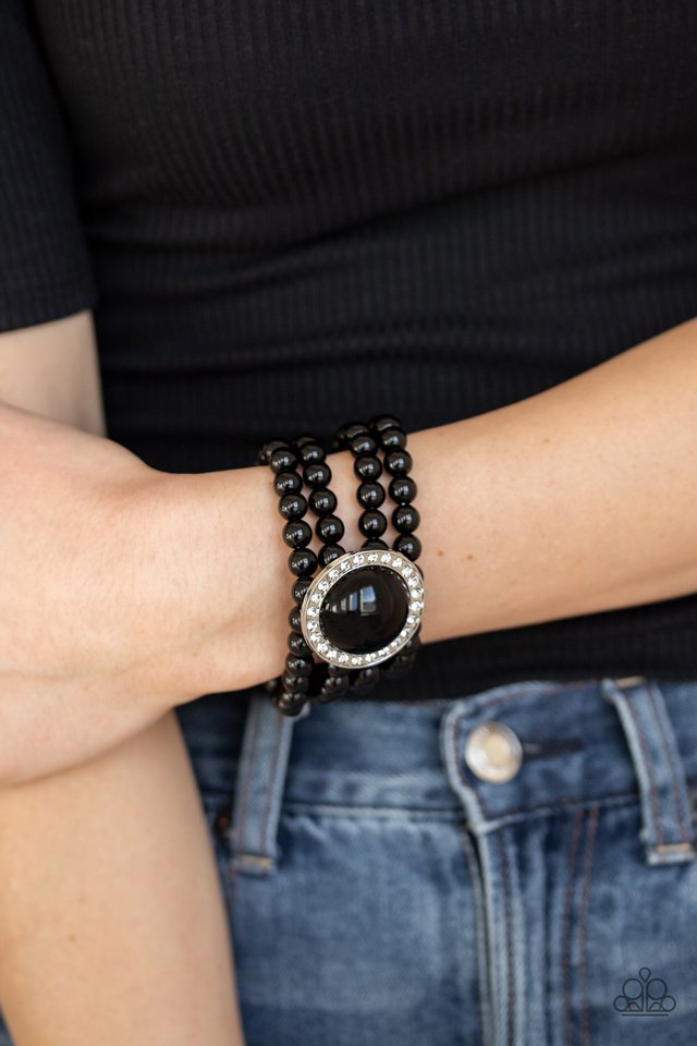 Top Tier Twinkle - Black - Paparazzi Bracelet Image