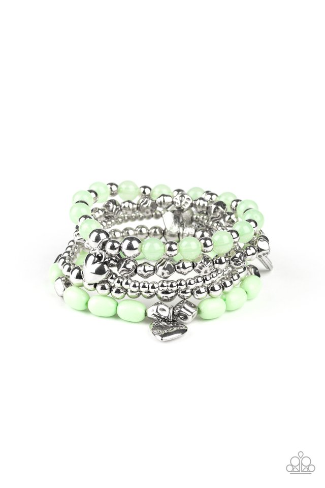 No CHARM Done - Green - Paparazzi Bracelet Image