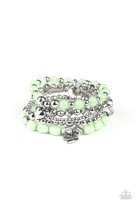No CHARM Done - Green - Paparazzi Bracelet Image