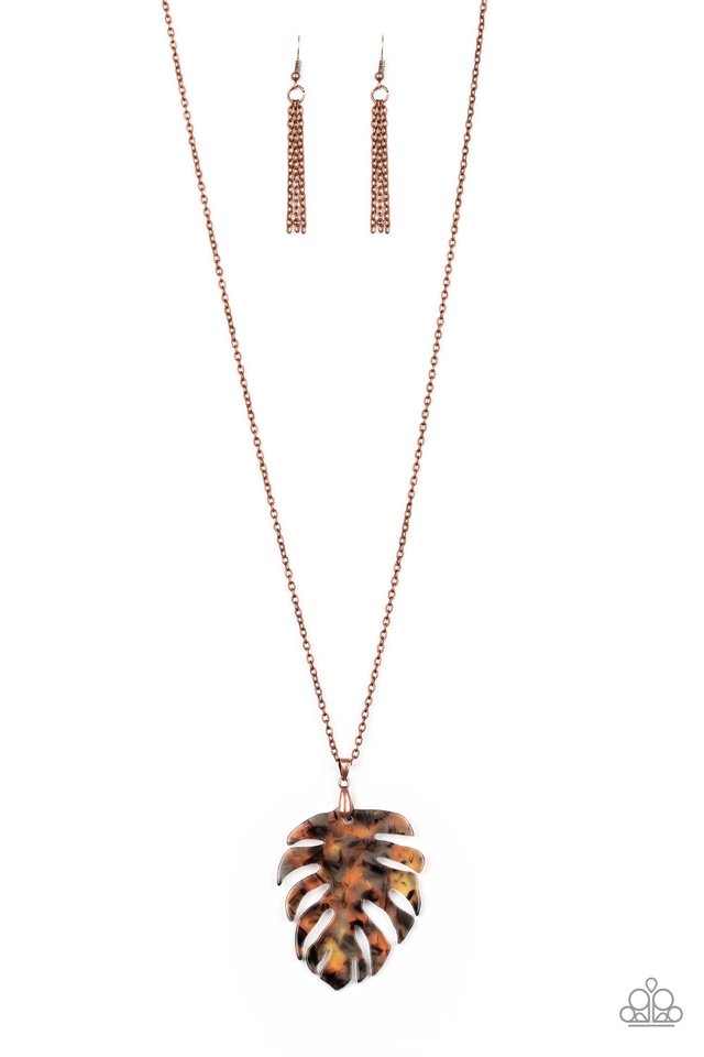 Prismatic Palms - Copper - Paparazzi Necklace Image