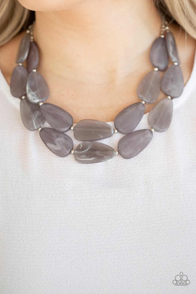 Colorfully Calming - Silver - Paparazzi Necklace Image