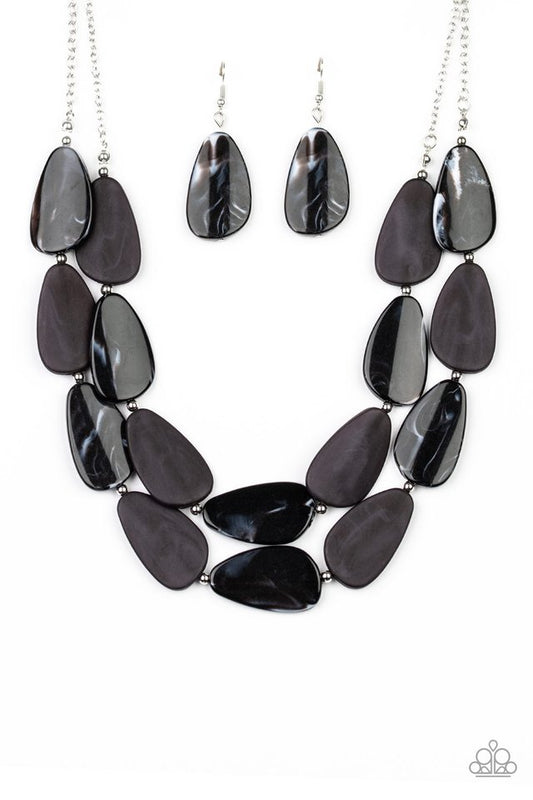 Colorfully Calming - Black - Paparazzi Necklace Image