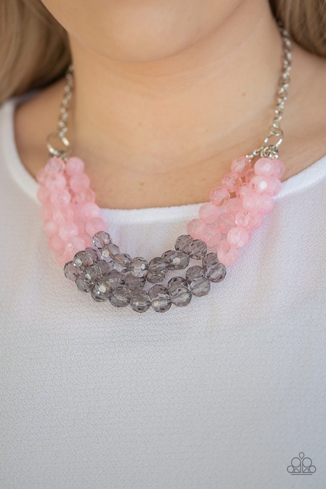 Summer Ice - Pink - Paparazzi Necklace Image