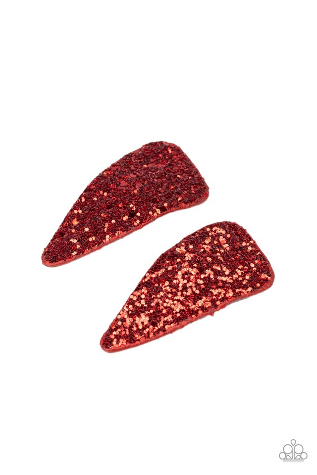 Squad Shimmer - Red - Paparazzi Hair Accessories Image