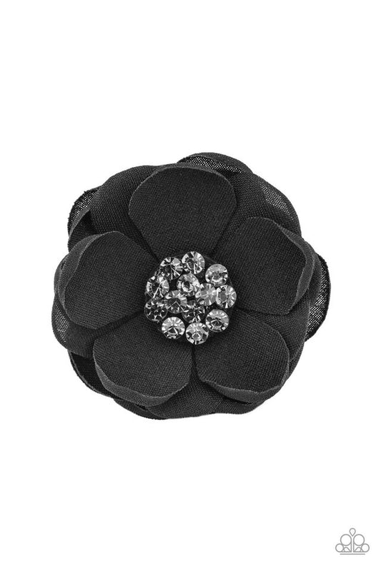Dewdrop Dazzle - Black - Paparazzi Hair Accessories Image