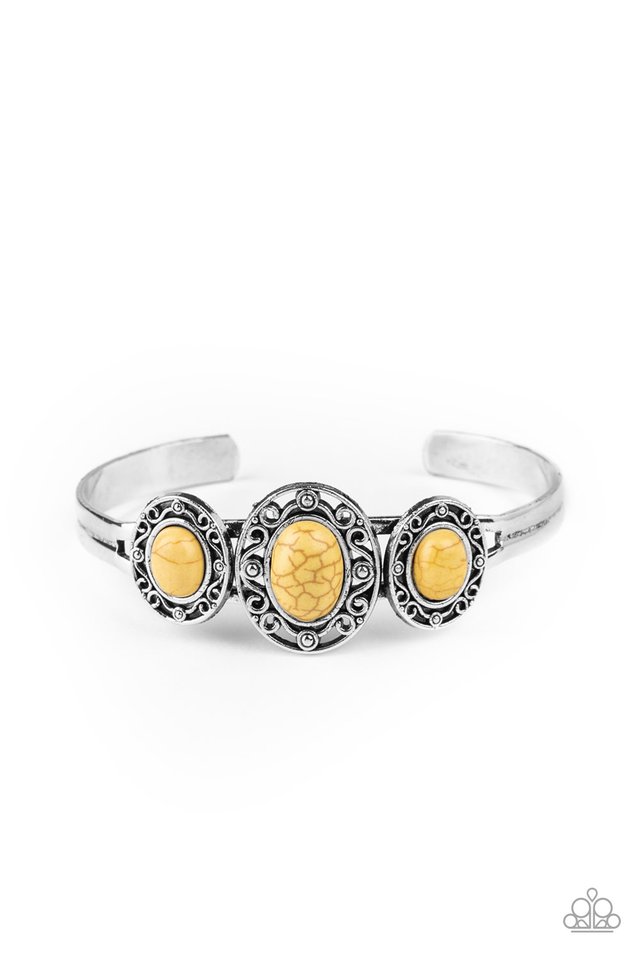 Stone Sage - Yellow - Paparazzi Bracelet Image