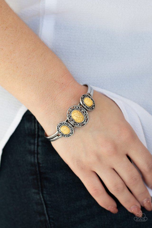 Stone Sage - Yellow - Paparazzi Bracelet Image
