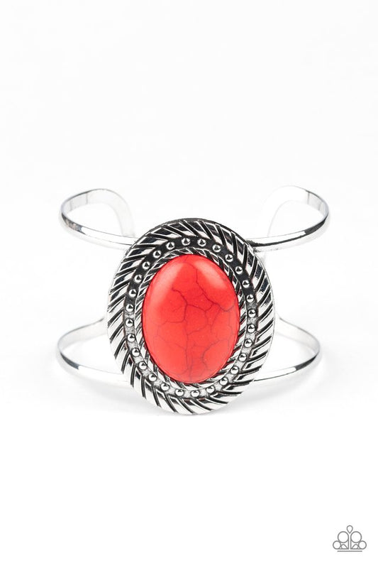 Desert Aura - Red - Paparazzi Bracelet Image