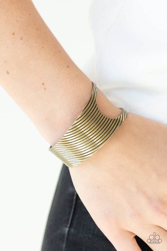 What GLEAMS Are Made Of - Brass - Paparazzi Bracelet Image