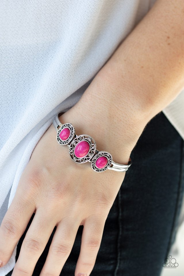 Stone Sage - Pink - Paparazzi Bracelet Image