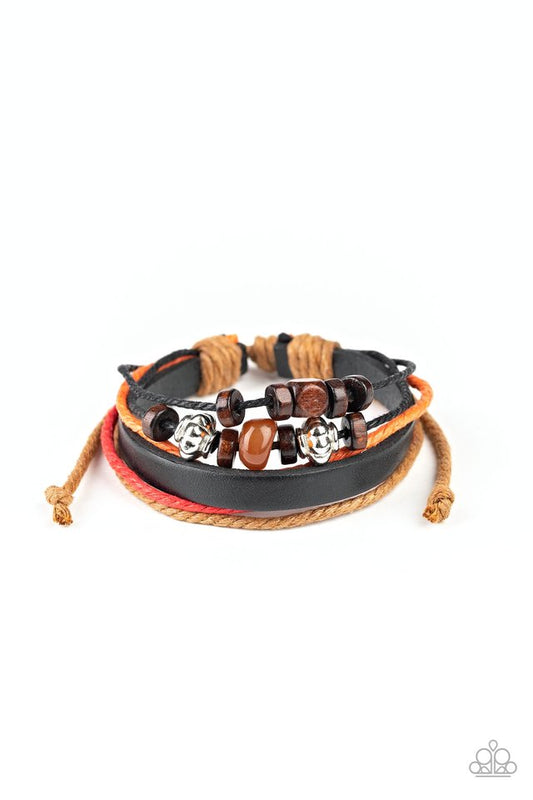 Breaking Ground - Orange - Paparazzi Bracelet Image