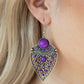Tribal Territory - Purple - Paparazzi Earring Image