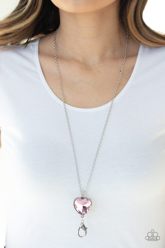 Lovely Luminosity - Pink - Paparazzi Necklace Image
