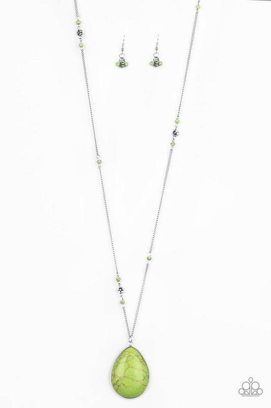 Desert Meadow - Green - Paparazzi Necklace Image