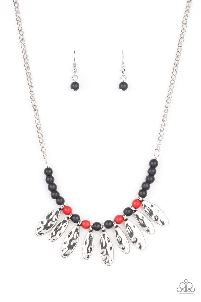 Neutral TERRA-tory - Red - Paparazzi Necklace Image