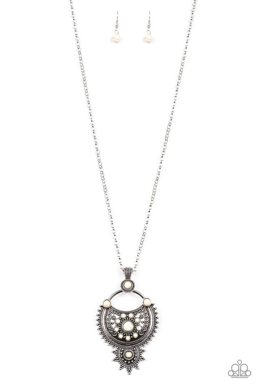 Solar Energy - White - Paparazzi Necklace Image