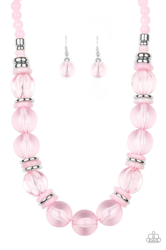 Bubbly Beauty - Pink - Paparazzi Necklace Image