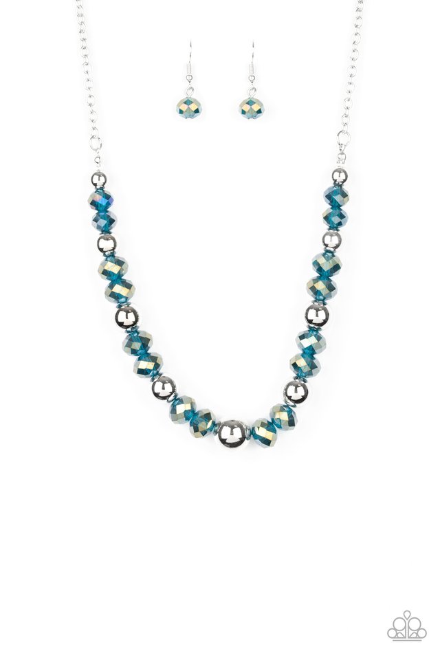 Jewel Jam - Blue - Paparazzi Necklace Image