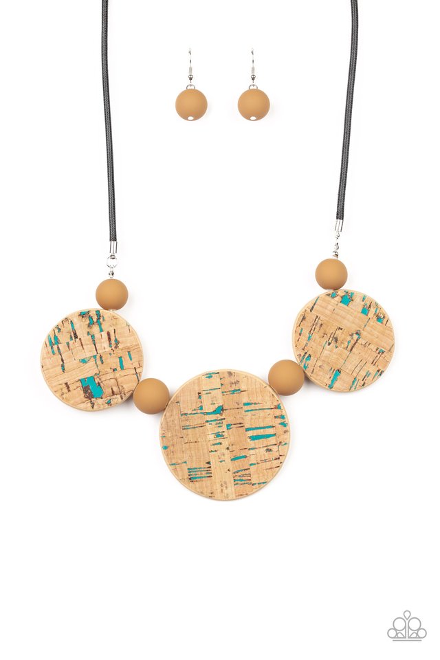 Pop The Cork - Blue - Paparazzi Necklace Image