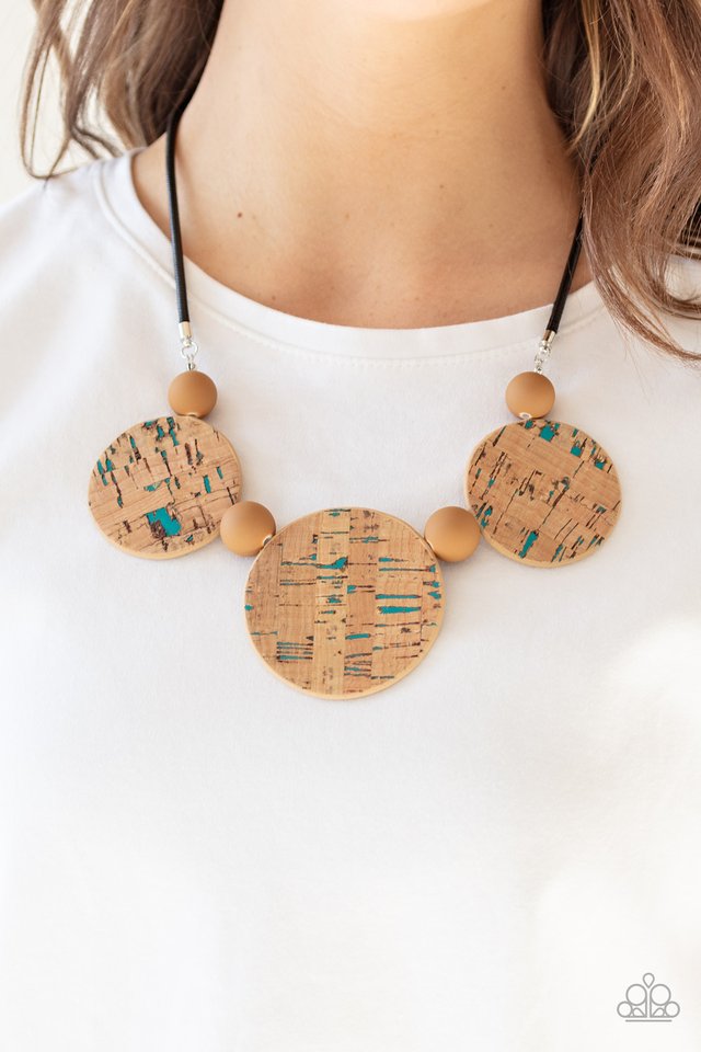 Pop The Cork - Blue - Paparazzi Necklace Image
