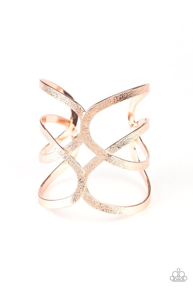 Crossing The Finish Line - Rose Gold - Paparazzi Bracelet Image