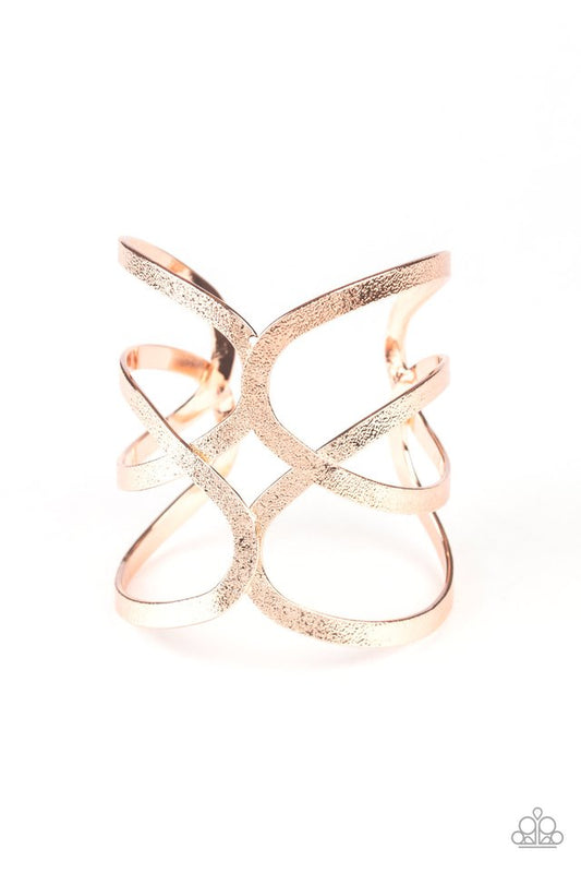 Crossing The Finish Line - Rose Gold - Paparazzi Bracelet Image