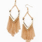 Unchained Fashion - Gold - Paparazzi Earring Image