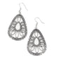 Floral Frill - White - Paparazzi Earring Image