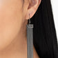 Twinkling Tapestry - Black - Paparazzi Earring Image