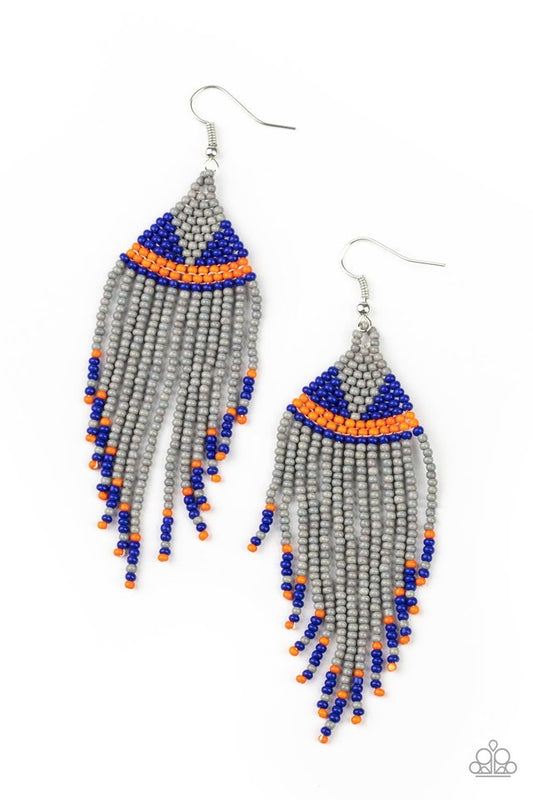 BEADazzle Me - Silver - Paparazzi Earring Image