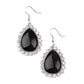 Teardrop Trendsetter - Black - Paparazzi Earring Image