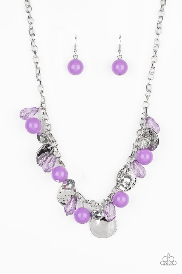 Prismatic Sheen - Purple - Paparazzi Necklace Image