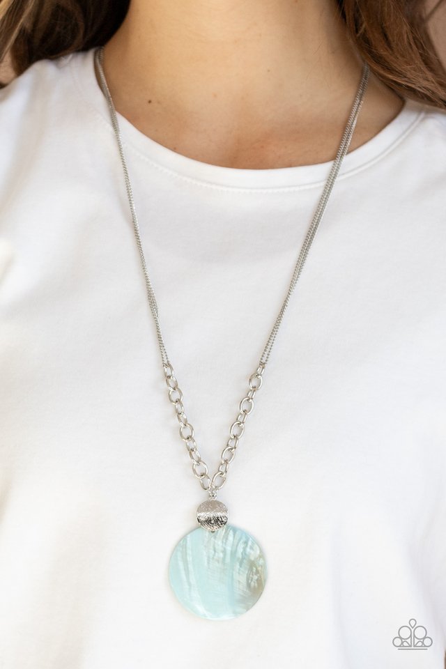 A Top-SHELLer - Blue - Paparazzi Necklace Image