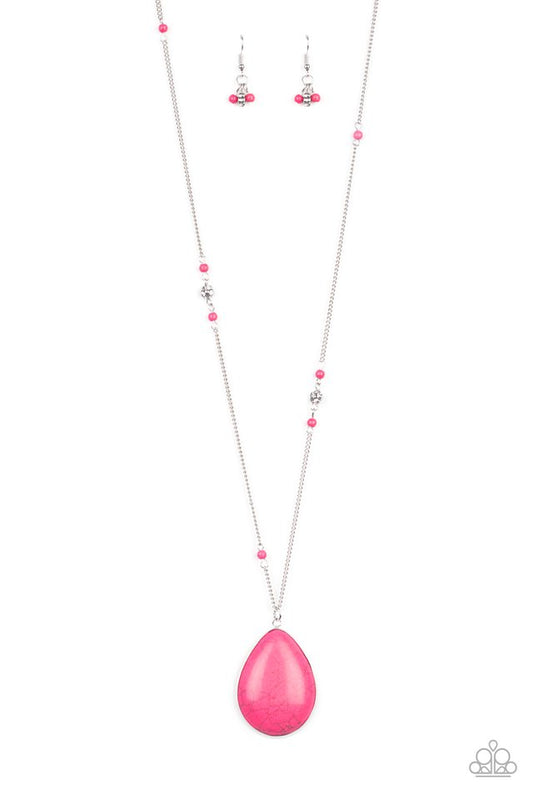 Desert Meadow - Pink - Paparazzi Necklace Image