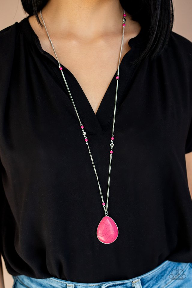 Desert Meadow - Pink - Paparazzi Necklace Image