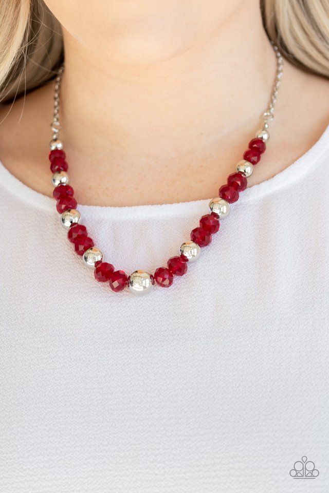 Jewel Jam - Red - Paparazzi Necklace Image