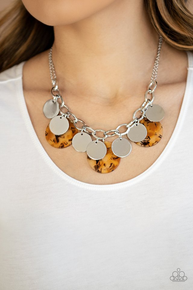 Confetti Confection - Yellow - Paparazzi Necklace Image