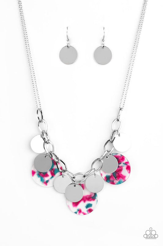 Confetti Confection - Pink - Paparazzi Necklace Image