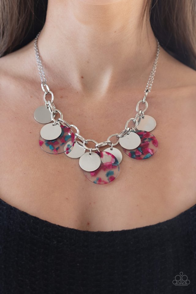 Confetti Confection - Pink - Paparazzi Necklace Image