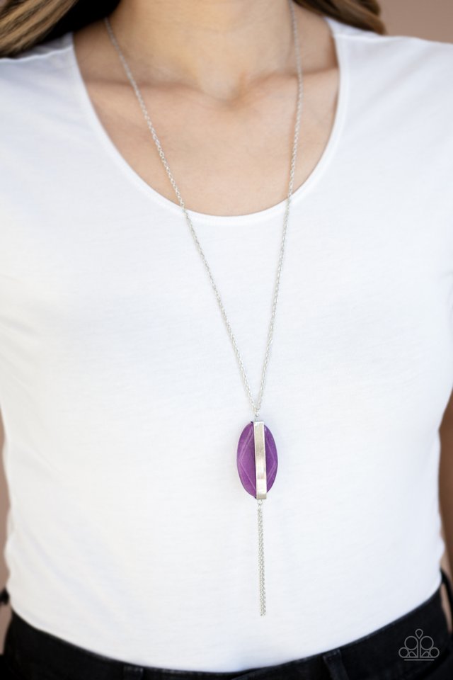Tranquility Trend - Purple - Paparazzi Necklace Image