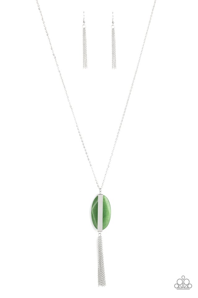 Tranquility Trend - Green - Paparazzi Necklace Image