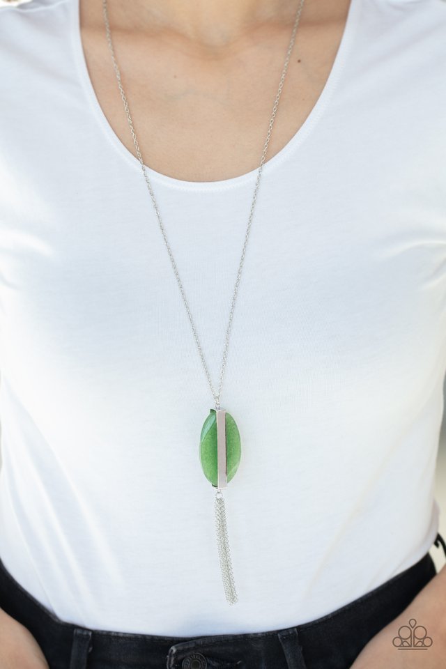 Tranquility Trend - Green - Paparazzi Necklace Image