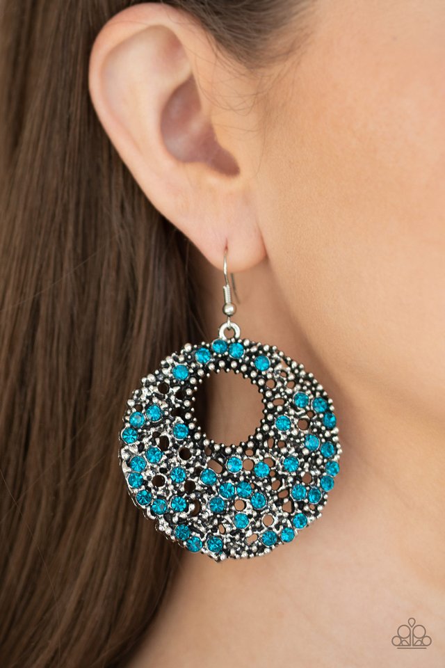 Starry Showcase - Blue - Paparazzi Earring Image