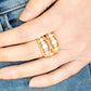 Prismatic Powerhouse - Gold - Paparazzi Ring Image