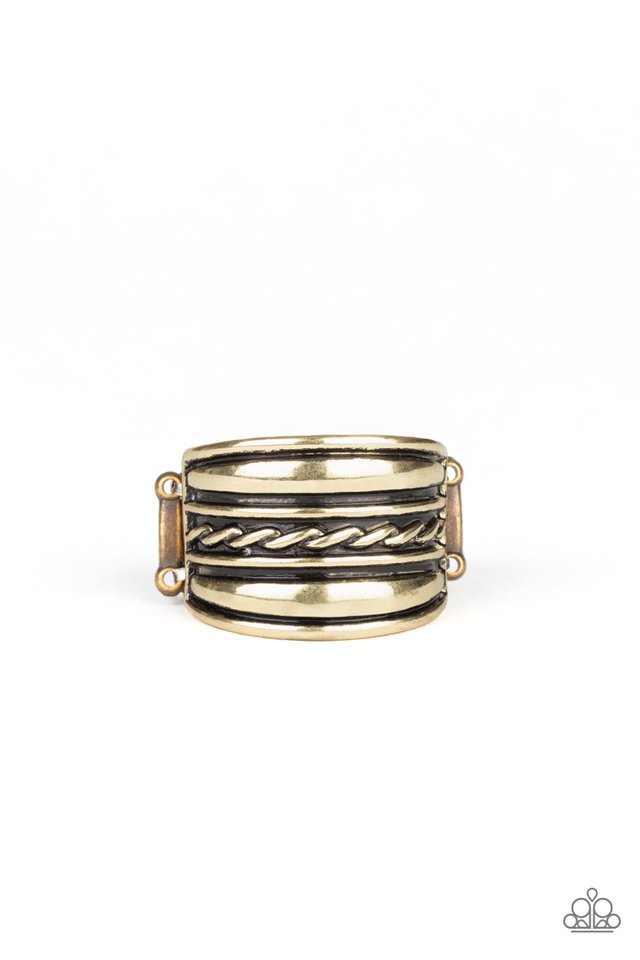 Let It LAYER - Brass - Paparazzi Ring Image