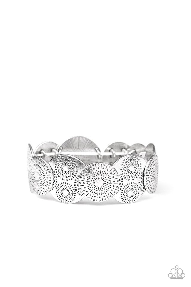 Pleasantly Posy - Silver - Paparazzi Bracelet Image