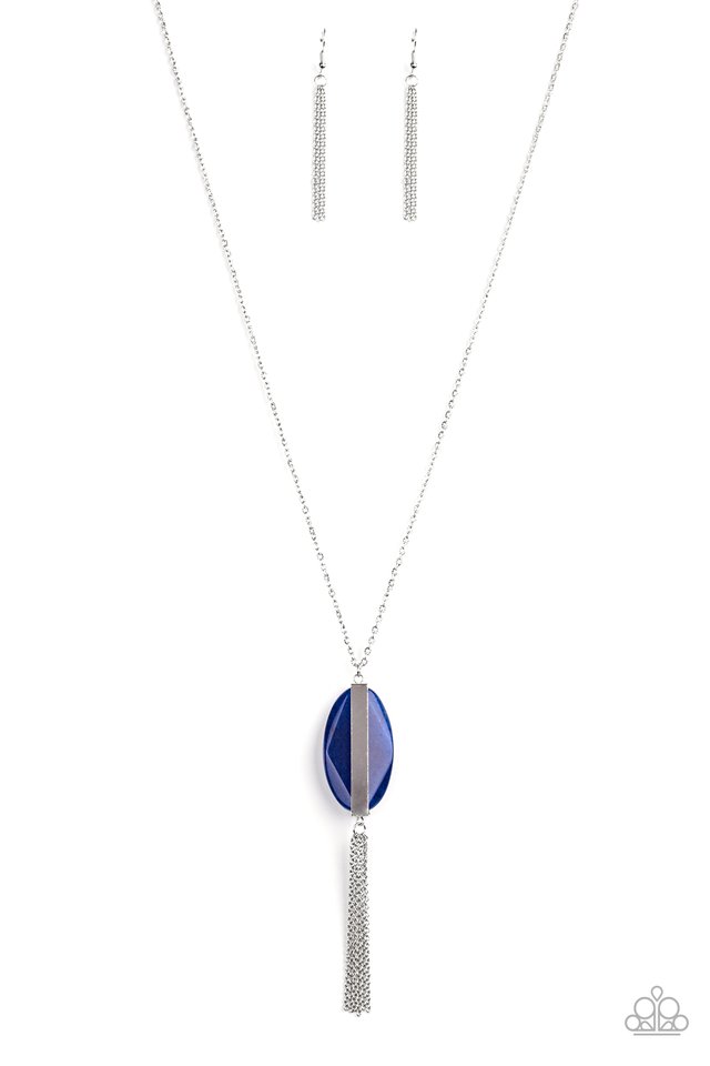 Tranquility Trend - Blue - Paparazzi Necklace Image