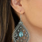 Eden Glow - Blue - Paparazzi Earring Image