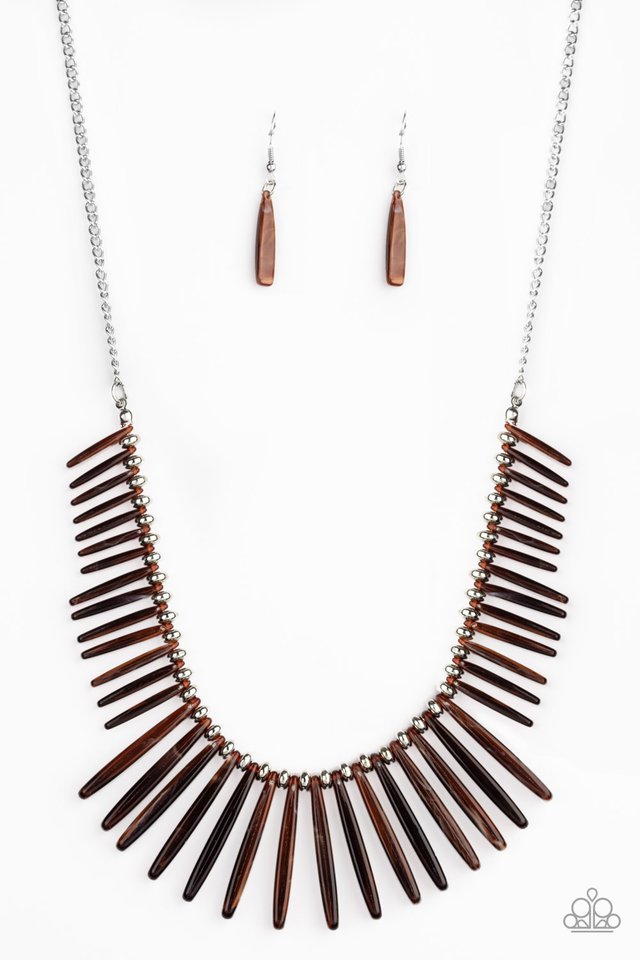 Out of My Element - Brown - Paparazzi Necklace Image