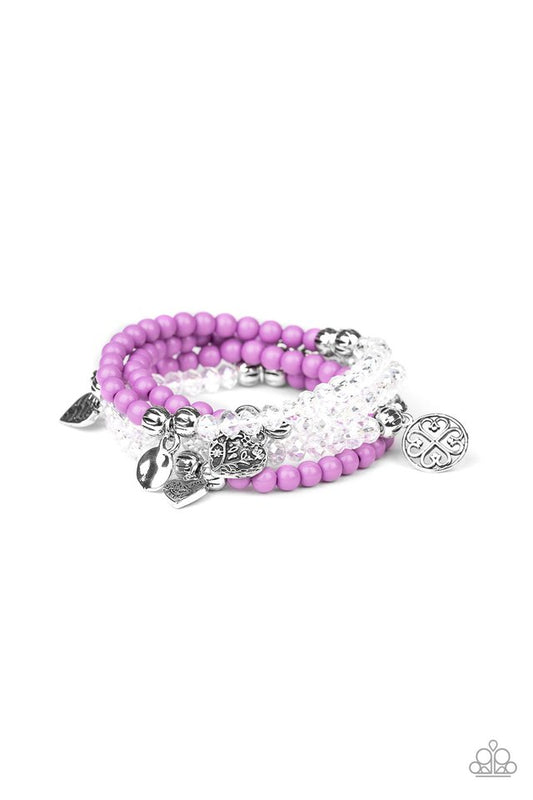 Colorfully Cupid - Purple - Paparazzi Bracelet Image